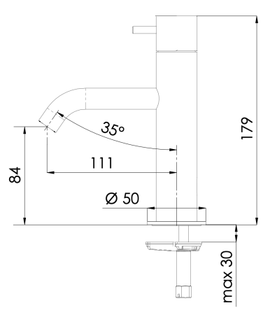 Смеситель Daniel Tokyo TK606NCR на раковину хром