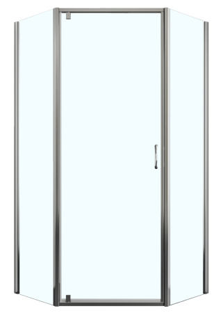 Душевой уголок Azario Dallas AZ-112P 90*90 90х90 стекло прозрачное профиль хром глянцевый без поддона