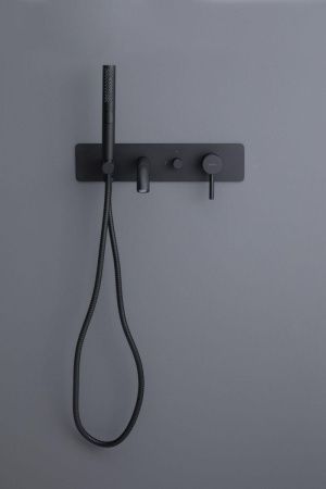 Смеситель для ванны с душем Allen Brau Priority 5.31006-31 встраиваемый в стену черный