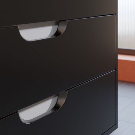 Тумба под раковину Uperwood Modul 2930205153 80х40 подвесная цвет черный