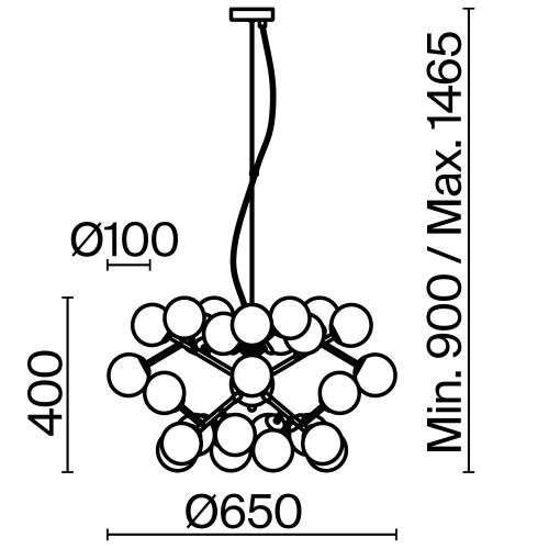 Светильник подвесной Maytoni Dallas Modern MOD545PL-24G - фото 2