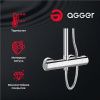 Душевая стойка Agger Thermo A2451200 настенная цвет хром с термостатом