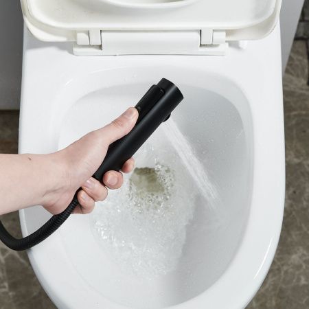 Гигиенический душ со смесителем Rose R1805H-1 черный
