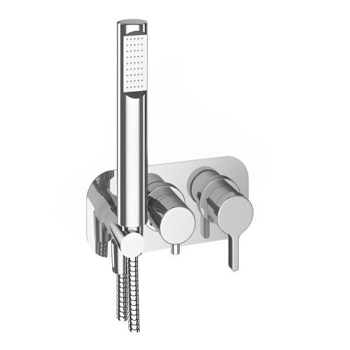 Смеситель для ванны и душа Webert Coral CO860512015 настенный хром - фото 2