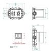 Встраиваемая часть термостата на 3/4" THG General items G00 G00-A00-5200AE