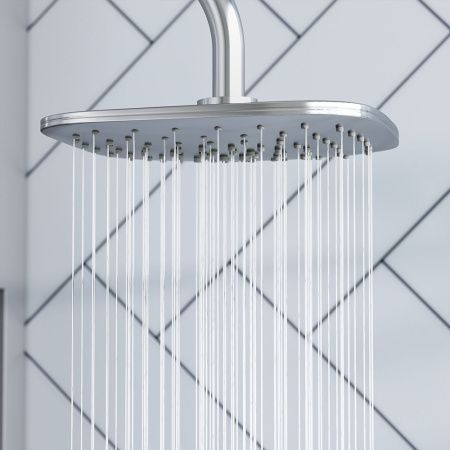 Душевая стойка Damixa Eclipse 931000000 настенная цвет хром/серый