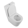 Унитаз напольный с бачком BelBagno FLAY-TOR BB2149CP-TOR/BB2149T/BB089SC белый с сиденьем микролифт безободковый смыв торнадо