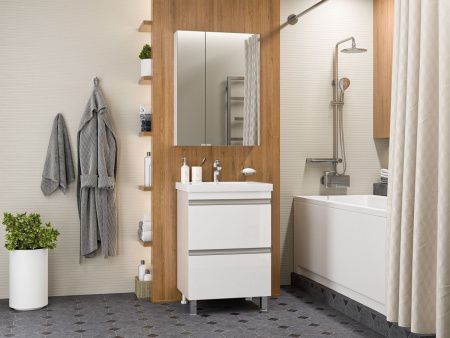 Тумба под раковину Misty Ингрид П-Инг-01060-012Я 60х50 напольная цвет белый