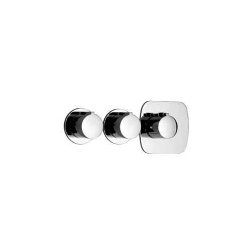 Смеситель для душа Gessi Tondo 43234#031 встраиваемый в стену хром с термостатом (внешняя часть) - фото 2