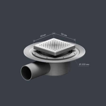 Душевой трап Am.Pm MasterFlow W01BD-P11-010-01SB 20х20 хром