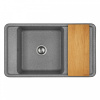 Кухонная мойка Aquaton Беллис 1A724832BS230 87х51 цвет серый