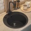 Кухонная мойка Uperwood Quartz Premium UPD-01 3910202103 50х50 цвет черный поверхность матовая