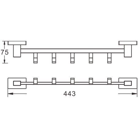 Полка в ванную комнату BELZ B90324