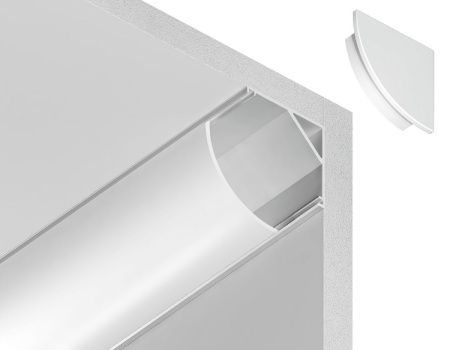 Алюминиевый угловой профиль Ambrella Light Alum Profile (Алум Профиле) GP2100WH