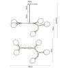 Люстра на штанге Arte Lamp Yuka (Ыука) A4103SP-5GO