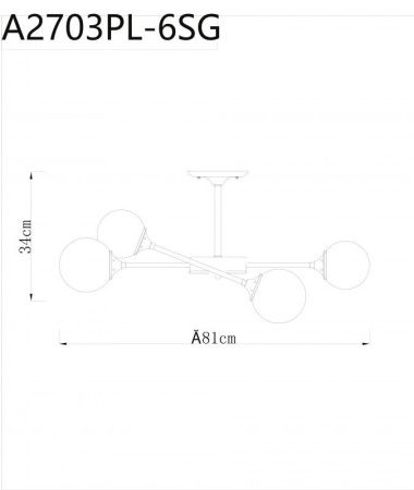 Люстра на штанге Arte Lamp MARCO (МАРЦО) A2703PL-6SG