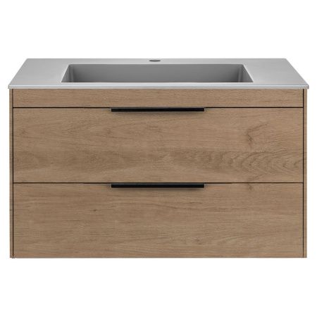 Тумба под раковину Vincea Chiara 2D VMC-2C2800NO 80х50 подвесная цвет коричневый