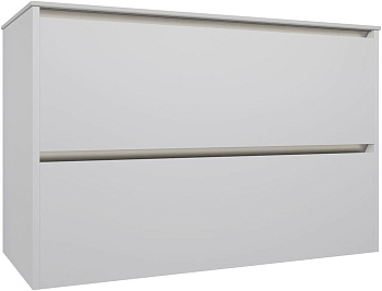 Тумба под раковину Allen Brau Activity 1.34006.WM 100х46х65 подвесная цвет белый/черный