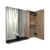 Зеркало-шкаф Comforty Кёльн 00004147987CF 90х80 подвесной цвет коричневый