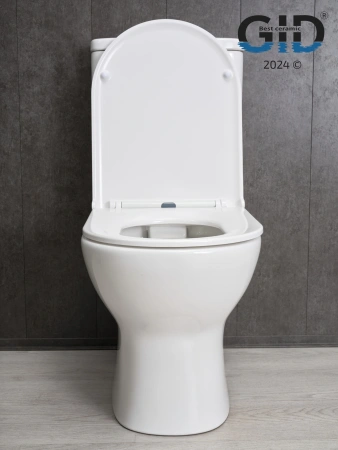 Унитаз напольный с бачком Gid Concavo Tn2123 (62243Y) белый с сиденьем микролифт безободковый