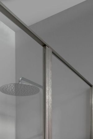 Душевая дверь Allen Brau Priority 3.31011.BA 140х200 стекло прозрачное профиль серебро