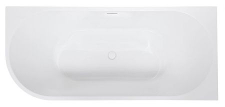 Ванна акриловая Abber AB9315 R 170х75 пристенная асимметричная с каркасом