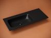 Раковина из сантехнического фарфора Ceramica Nova GRACE CN7014MB 100х50 накладная цвет черный 1 отверстие под смеситель