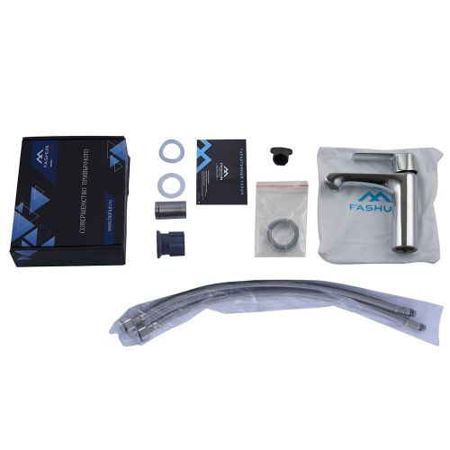 Смеситель Fashun A1089 на раковину хром - фото 4