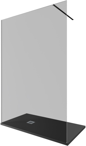 Душевая перегородка Allen Brau Infinity 3.21026.BA.T 140х200 стекло тонированное профиль серебро брашированное - фото 2