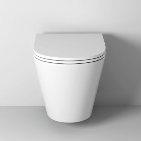 Унитаз подвесной Grossman Торнадо GR-4478SQ белый с сиденьем микролифт безободковый смыв торнадо