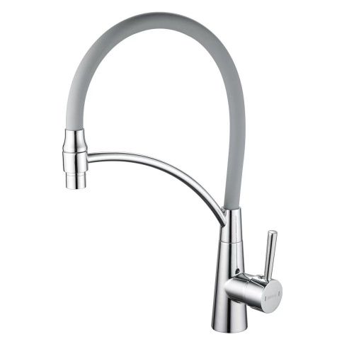 Смеситель для кухни Shevanik S743-9 на мойку хром/серый - фото 2