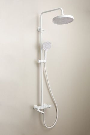 Душевая стойка Belz B713 B25713-8 настенная цвет белый