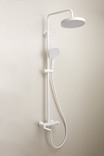 Душевая стойка BELZ B713 B25713-8 настенная цвет белый - фото 4