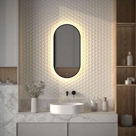 Зеркало с подсветкой Defesto AURA DF 2932S 40х80 подвесное