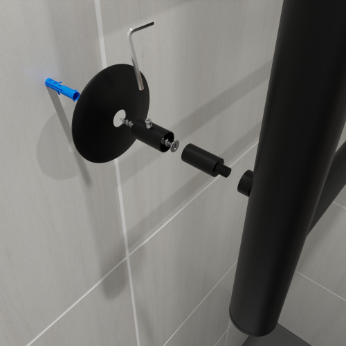 Полотенцесушитель Маргроид Вид 10 10-8050-1049-9005R 53х81 электрический черный матовый - фото 5