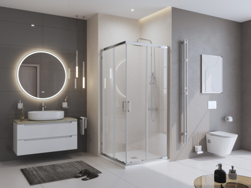 Душевой поддон BelBagno UNO TRAY-MR-UNO-A-90-35-W-BO 90х90 искусственный мрамор белый - фото 4