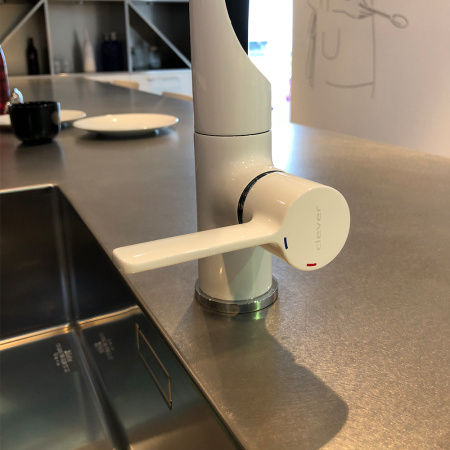 Смеситель для кухни Clever Chef 99733 на раковину белый/хром