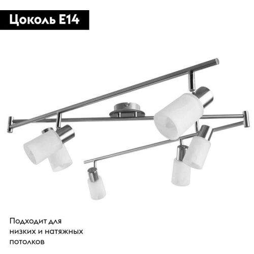 Спот Arte Lamp Cavalletta (Цаваллетта) A4510PL-6SS - фото 2