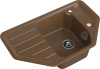 Кухонная мойка Granfest Corner C-800E терракот 79х49 цвет коричневый поверхность матовая