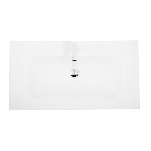 Раковина BelBagno  91 см BB910/465-LV-VTR-BO накладная цвет белый матовый - фото 3