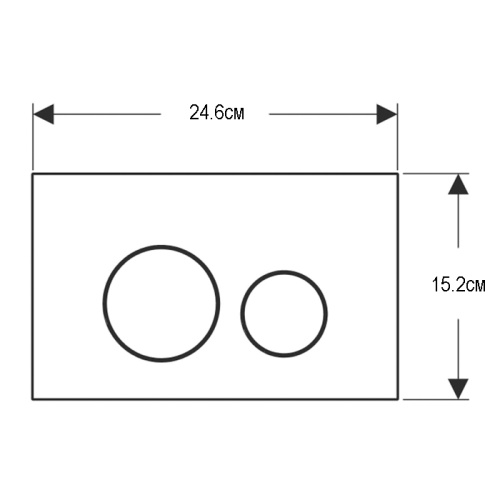 Клавиша смыва механическая Geberit Sigma 115.628.FW.1 цвет хром матовый - фото 2