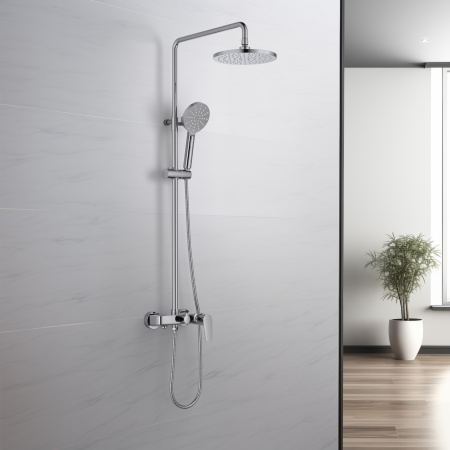 Душевая стойка Aquatek БЕТТА AQ2140CR настенная цвет хром