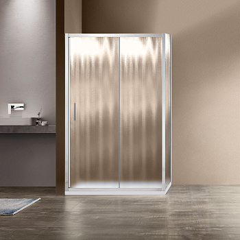 Душевой уголок Vincea Garda VSR-1G1015CH 150х100 стекло текстурное профиль хром глянцевый без поддона