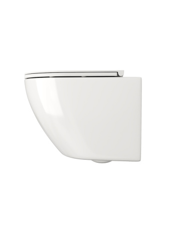 Унитаз подвесной Teymi Lina T40110 белый с сиденьем микролифт безободковый смыв торнадо