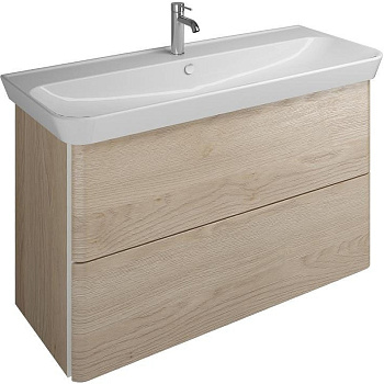 Тумба с раковиной Burgbad Iveo SFEN120F2747G0161C0001*1 120х49х72 подвесная цвет дуб кашемировый