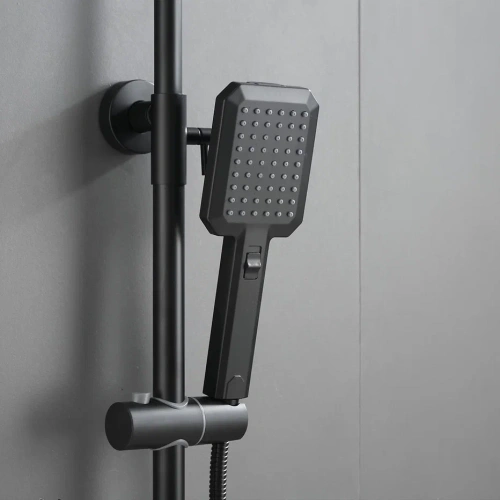 Душевая стойка Shevanik S8836H настенная цвет черный - фото 5
