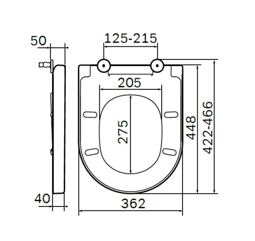 Крышка сиденье Am.Pm Spirit V2.0 C707855WH - фото 3