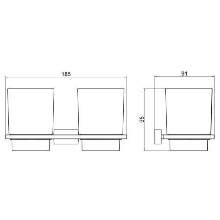 Стакан для зубных щеток Timo Selene 43034/03