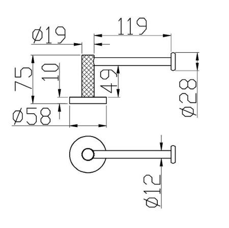 Бумагодержатель Boheme Uno 10985-CR