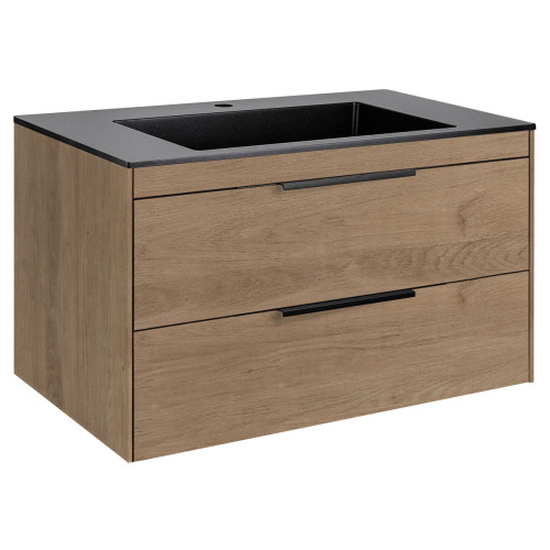 Тумба под раковину Vincea Chiara 2D VMC-2C2800NO 79.2х47.6х47.5 - фото 4